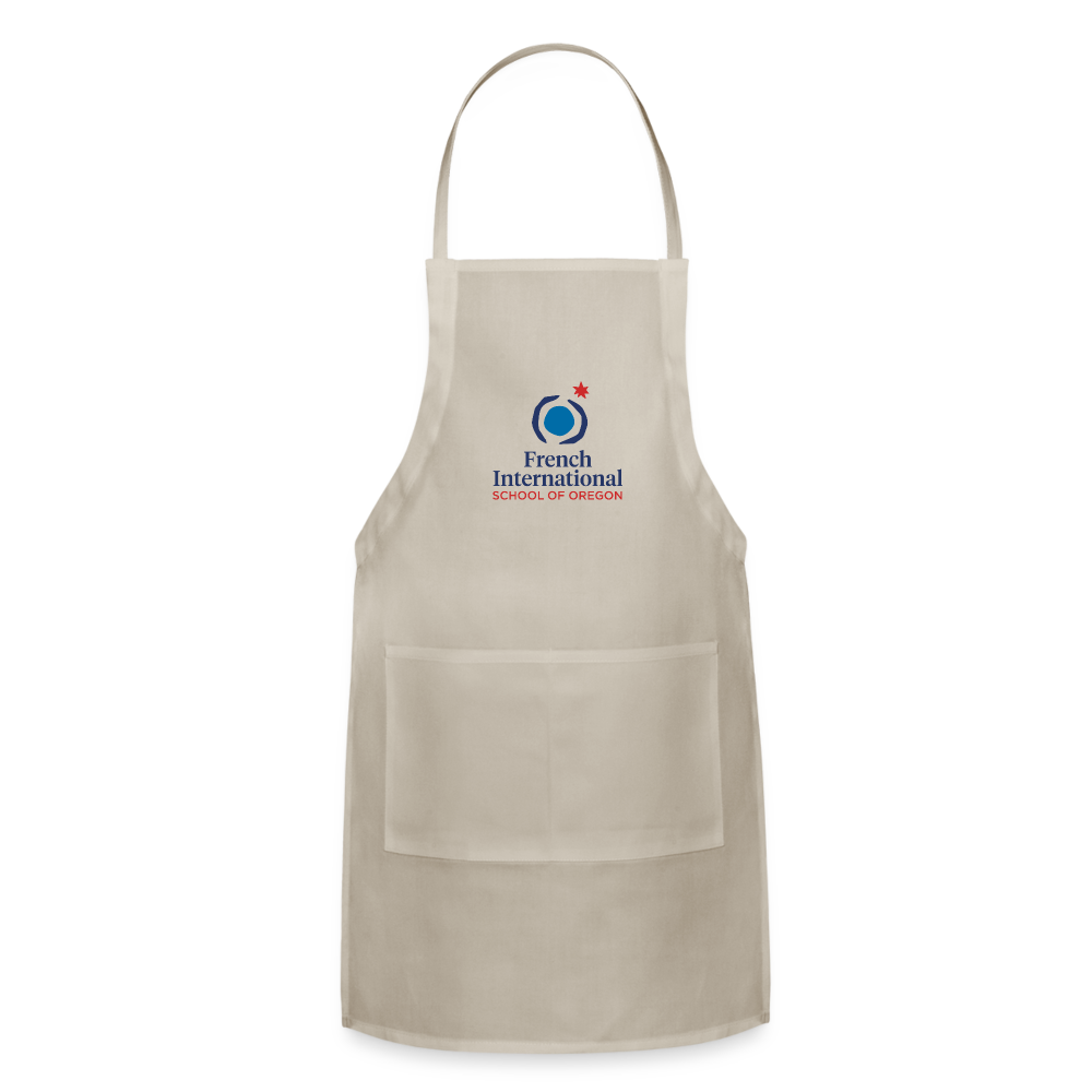 FIS - Adult White Adjustable Apron - natural
